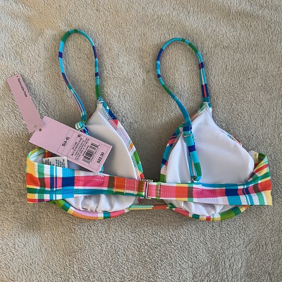 Multi plaid bikini top - Picture 3 of 5
